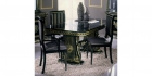 Rossella magasfényű fekete arany nappali bútor