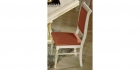 Görögmintás szék szövettel - bézs-arany